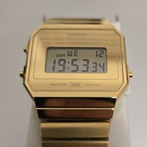 CASIO Vintage A700WEVG-9A Unisex Adjustable Golden Classic Watch